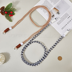 ポリエステル携帯ストラップ2色2個  absのプラスチックパーツ  ミックスカラー  1212mm  1pc /カラー&nbsp;HJEW-GF0001-68B