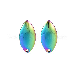 Rianbow Color 304 Stainless Steel Stud Earring Findings&nbsp;STAS-N098-021