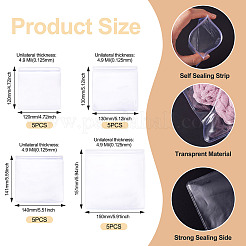 20Pcs 4 Styles PVC Anti Oxidation Resealable Bags&nbsp;AJEW-TA0002-25
