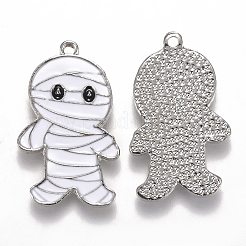 Halloween Theme Alloy Enamel Pendants&nbsp;X-ENAM-J649-09P