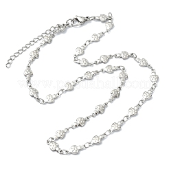 Autumn 304 Stainless Steel Mushroom Link Chain Necklaces&nbsp;NJEW-JN06134