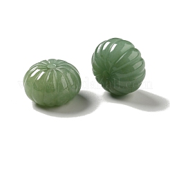 天然石グリーンアベンチュリンビーズ  カボチャ  25x15~16mm  穴：3.5mm&nbsp;G-D475-03A
