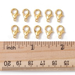 亜鉛合金カニカン  オウムトリガークラスプ  ジュエリー作りパーツ  ゴールドカラー  12x6mm  穴：1.2mm&nbsp;FIND-FS0001-75G