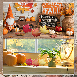 4Pcs MDF Wooden Maple Leaf Display Decorations&nbsp;WOOD-WH0316-037