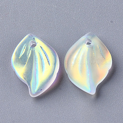 Electroplate Glass Pendants&nbsp;GLAA-S054-001C-01