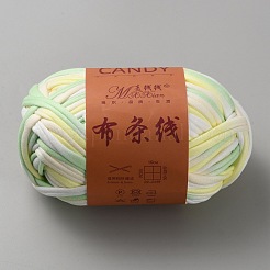 ポリエステル布糸  手編みの太い糸  クロゼット布糸  薄緑  9mm  約32.81ヤード（30m）/ロール&nbsp;OCOR-WH20015-02B