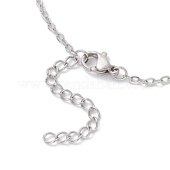 304 Stainless Steel Cross Link Bracelets for Women&nbsp;BJEW-JB12360-01