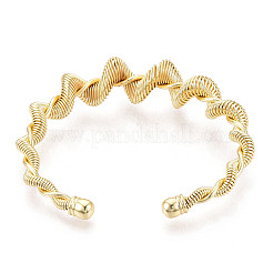 Brass Cuff Bracelets&nbsp;BJEW-N035-02G