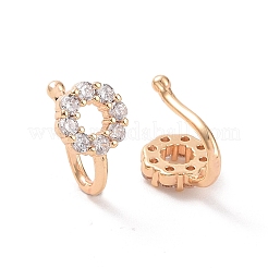 Clear Cubic Zirconia Ring Cuff Earrings&nbsp;ZIRC-I064-11G