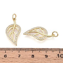 Brass Micro Pave Cubic Zirconia Pendants&nbsp;KK-T071-107G