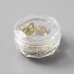 合金ラインストーンカボション  ネイルアートの装飾の付属品  手紙 a`z  ゴールドカラー  5~6.1x4.4~8x1.5mm  26個/セット&nbsp;MRMJ-WH0070-45G