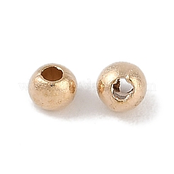Ccbプラスチックラウンドビーズ  ゴールドカラー  3x2.5mm  穴：1.2mm  約769個/10g&nbsp;X1-ALUM-U001-08B-02