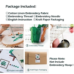 Banana Leaf Pattern DIY Embroidery Beginner Kit&nbsp;DIY-P077-021
