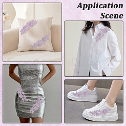 2 Pairs Polyester Clothing Patches&nbsp;DIY-GF0013-19B