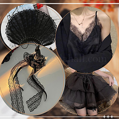 Polyester Lace Trim Ribbon&nbsp;OCOR-WH20006-33B