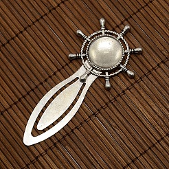 18mm Clear Domed Glass Cabochon Cover for Antique Silver DIY Alloy Portrait Helm Bookmark Making&nbsp;DIY-X0119-AS-NR