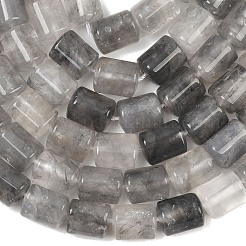 天然石クラウディクォーツビーズ連売り  コラム  12.5~13x10~10.5x10~10.5mm  穴：0.8mm  約31個/連  15.63''（39.7センチメートル）&nbsp;G-S396-03A