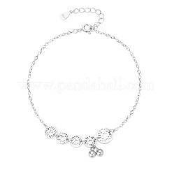 Brass Coin Link Chain Anklets with Bell Charms&nbsp;FS-WGE135F-01