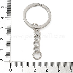 304ステンレススチール製スプリットキーリング  ステンレス鋼色  51mm&nbsp;KEYC-M035-02P