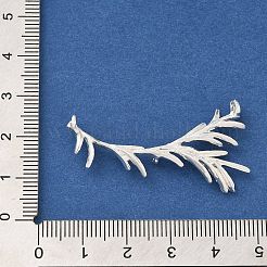 ラックメッキ合金ブランチシャンデリアコンポーネントリンク  カドミウムフリー＆鉛フリー  銀  43.5x22x5mm  穴：1.6mm&nbsp;FIND-C063-06S