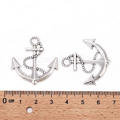 合金ペンダント  アンカー  アンティークシルバー  カドミウムフリー＆ニッケルフリー＆鉛フリー  32x30x3mm  穴：4mm&nbsp;UNKW-EA10918Y-AS-NF