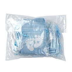 Baby Footprint Polyester Drawstring Bags&nbsp;ABAG-FZC0001-01B