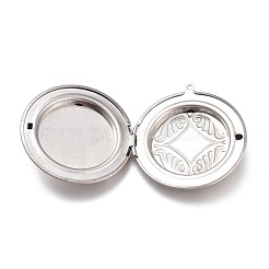 Tarnish Resistant 316 Stainless Steel Locket Pendants&nbsp;STAS-O132-01P
