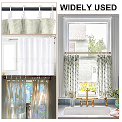 プラスチックカーテンフック100個  ホワイト  74x22x7.5mm&nbsp;AJEW-ME0002-35