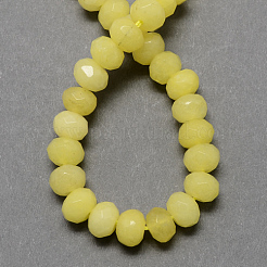 Natural White Jade Beads&nbsp;X-G-R171-4x6mm-M
