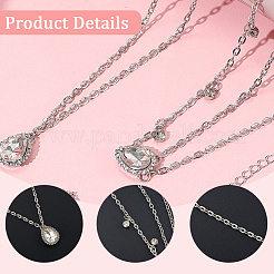 2Pcs Alloy Curb Chain Finger Ring Bracelets for Women&nbsp;BJEW-CY0001-06