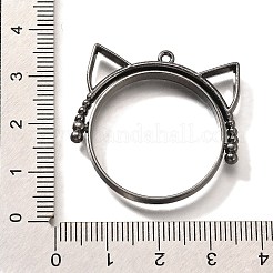 Alloy Open Back Bezel Pendants&nbsp;PALLOY-I223-06B