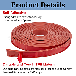 TPE Self-Adhesive Flexible Molding Trim&nbsp;DIY-WH0578-82B-02