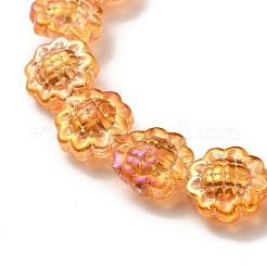 Transparent Electroplate Glass Beads Strands&nbsp;GLAA-G098-04H