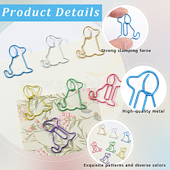 100Pcs Iron Paper Clips&nbsp;FIND-CP0002-79