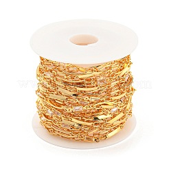 Brass Rectangle Link Chains&nbsp;CHC-K015-01G