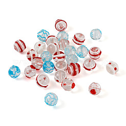 30Pcs 6 Style Handmade Bumpy Lampwork Beads&nbsp;LAMP-CD0001-19
