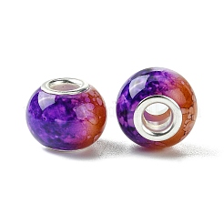 Two Tone Glass European Beads&nbsp;GPDL-K003-01H