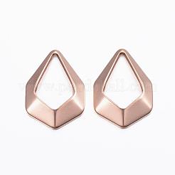 Ion Plating(IP) 304 Stainless Steel Open Pendants&nbsp;STAS-H375-02RG