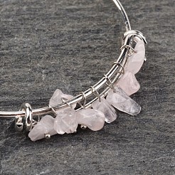 Silver Plated Brass Bangles&nbsp;BJEW-JB02316-01