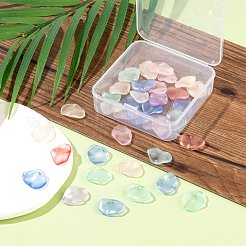 40Pcs Transparent Spray Painted Glass Pendants&nbsp;GLAA-FS0001-15