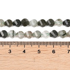 Natural Green Rutilated Quartz Beads Strands&nbsp;G-P611-C23-01