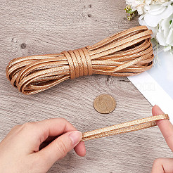 10M Folding Glitter PU Leather Cord&nbsp;OCOR-GF0004-11H