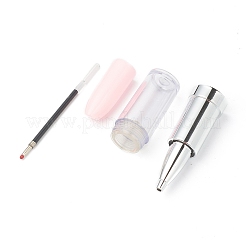 Lipstick Shape Empty Tube Black Ink Ballpoint Pens&nbsp;LS-DIY-H123-A01