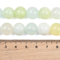 天然グリーン翡翠のグラデーションビーズ連  染め  スムーズなラウンド  ミックスカラー  6~12mm  穴：1~1.4mm  約53個/連  17.32''（44センチメートル）&nbsp;GG-CBA2AE1-A06-C
