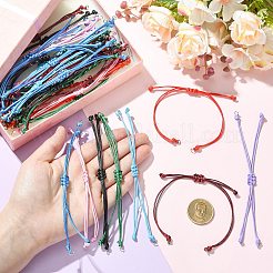 40Pcs 8 Colors Waxed Polyester Cord Bracelets Making&nbsp;AJEW-CJ00017