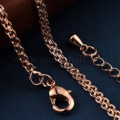 Brass Rope Chain Bracelets for Women&nbsp;BJEW-G735-08RG