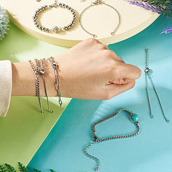 7Pcs 7 Styles Stainless Steel for DIY Bracelet Making&nbsp;AJEW-TA00031