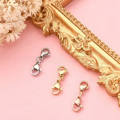 3個 3色 304ステンレススチール ダブルロブスタークロウクラスプ  丸カン付き  ミックスカラー  20mm  1pc /カラー&nbsp;STAS-YW0001-52B