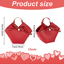 PU Leather Candy Gift Handbags&nbsp;ABAG-WH0032-60C