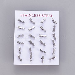 Tarnish Resistant 304 Stainless Steel Stud Earrings&nbsp;X-EJEW-F227-13P